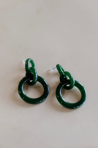 Emerald Hoops