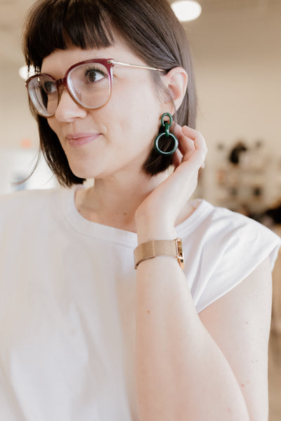 Emerald Hoops