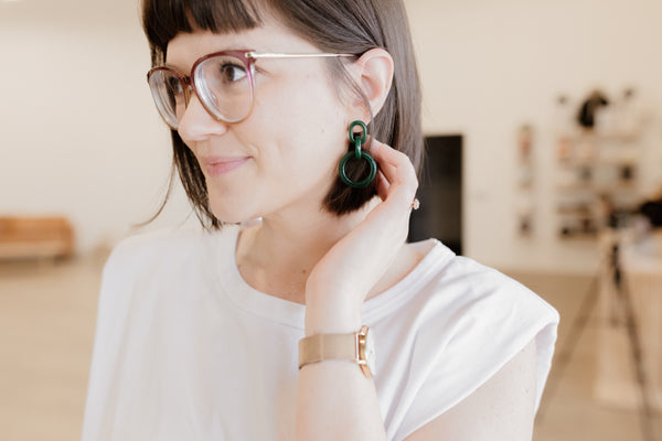 Emerald Hoops